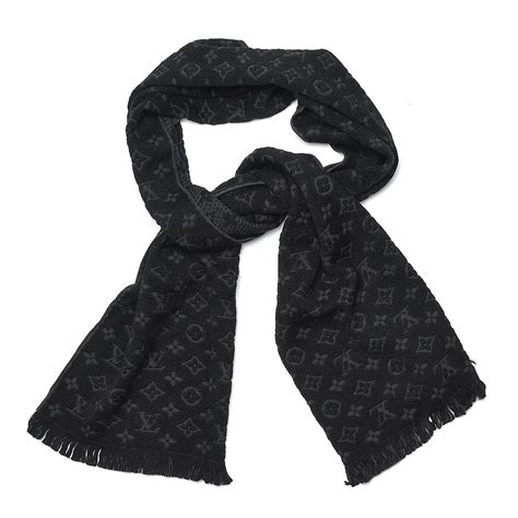 louis vuitton authentic scarf|louis vuitton scarf women's black.